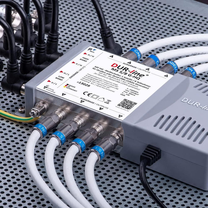 DUR-line MS 5/8 G-HQ - Multischalter - Made in Germany - SAT Multischalter für 8 Teilnehmer/TV - str
