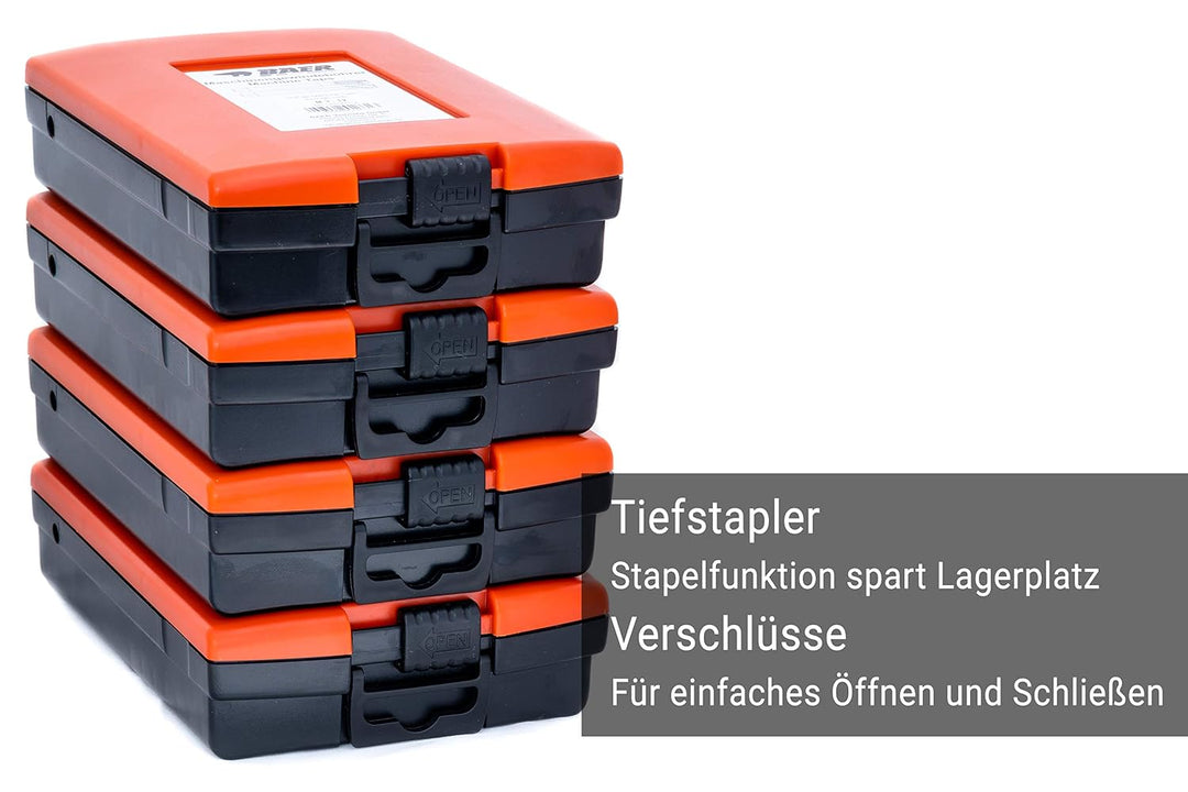BAER Gewindeschneider Set M3 - M12: HSSE Maschinengewindebohrer Durchgangsloch - Kernlochbohrer: M 3