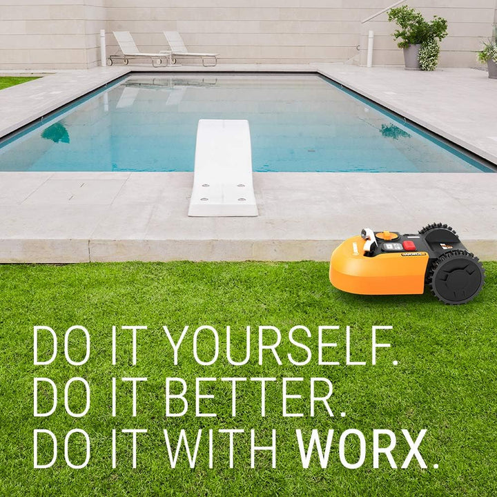 WORX WA0810 Landroid Garage mit Klappdeckel, Grau