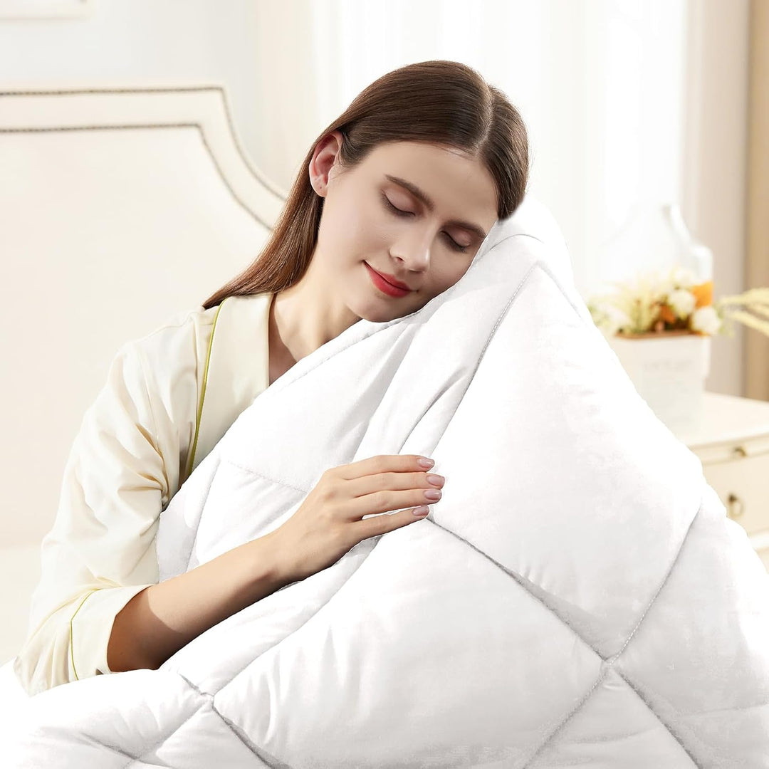 WAVVE Bettdecke 135x200 4 Jahreszeiten 2 teilig - Ganzjahresdecke 135x200cm 300gsm+ Sommerdecke 135