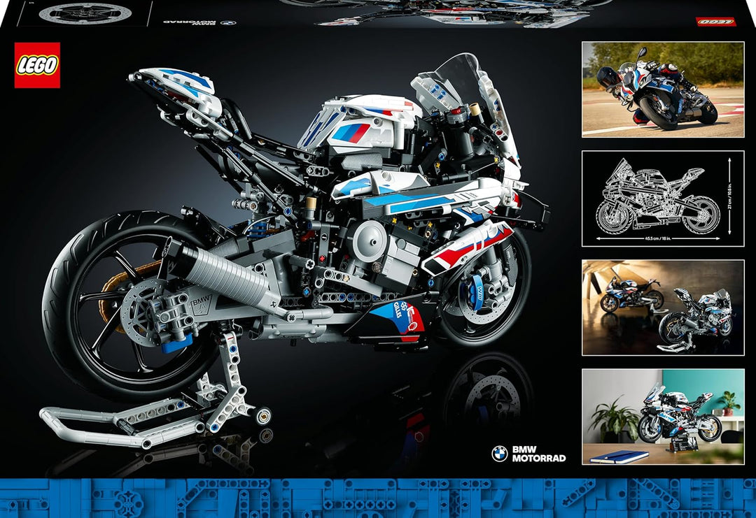 LEGO 42130 Technic BMW M 1000 RR Motorrad Modell für Erwachsene, Modellbausatz, Set als Geschenk zum