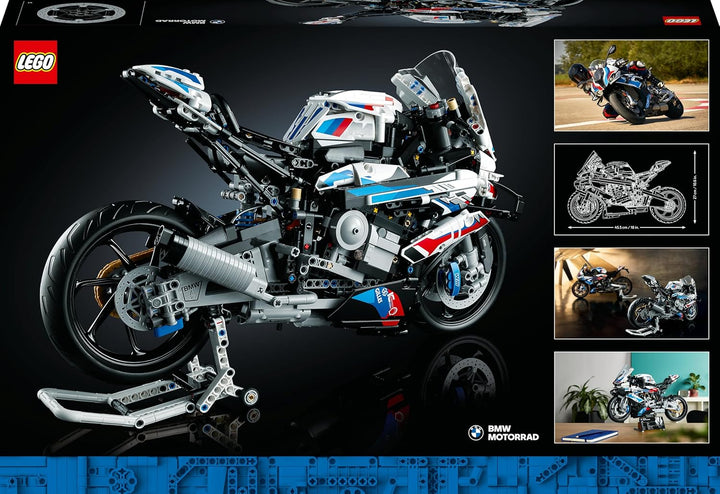 LEGO 42130 Technic BMW M 1000 RR Motorrad Modell für Erwachsene, Modellbausatz, Set als Geschenk zum