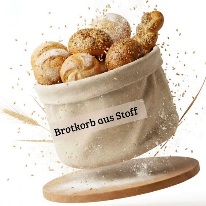 Brotkorb aus Hanf & Baumwolle - nachhaltiger Brötchenkorb für Tisch & Küche - Brotkörbchen plastikfr