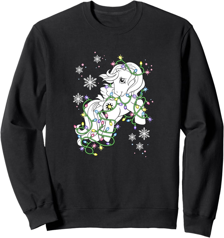 My Little Pony Pony Wrapped In Christmas Lights Sweatshirt