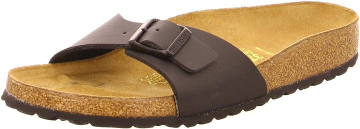 Birkenstock Madrid 40623, Unisex - Erwachsene Clogs & Pantoletten aus Birko-Flor 38 EU Schmal Schwar