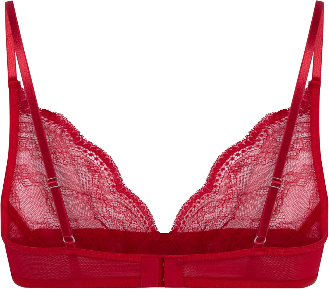 HUNKEMÖLLER Unwattierter Bügel-BH Isabelle 75B Tango Red, 75B Tango Red