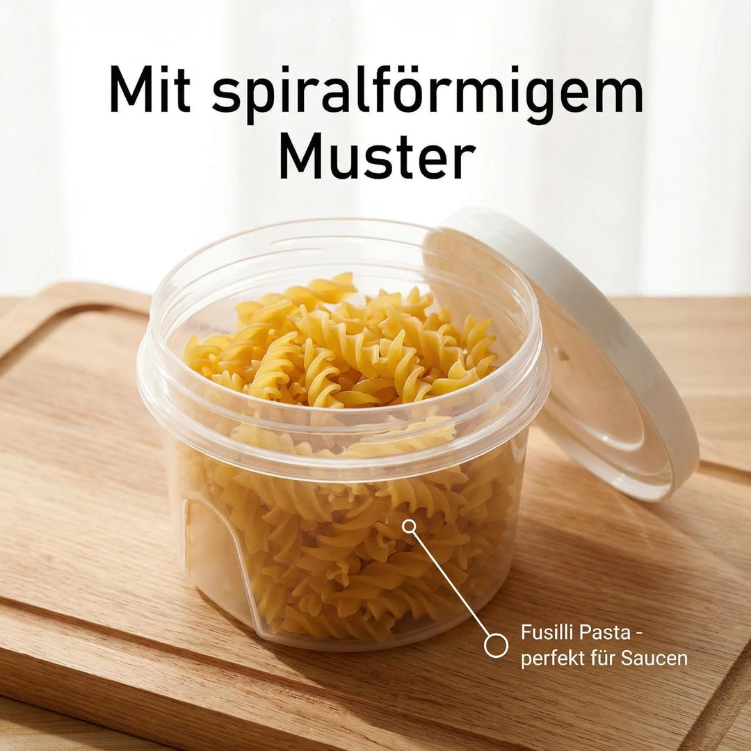 URMONA 18 Stück 400ml/23.7oz Kleine Lebensmittelbehälter, Kleine Dosen Mit Deckel Plastik，Transparen