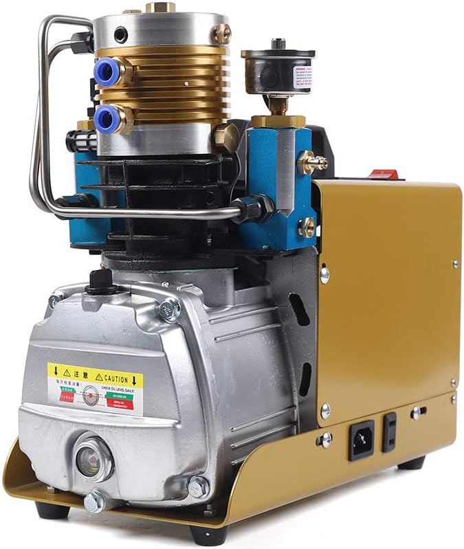 1800W Hochdruck-Luftpumpe 220V Luftkompressorpumpe mit Externen Öl- und Wasserabscheider 0-30Mpa Vor