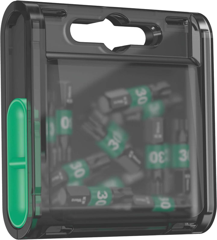 Wera Bit-Sortiment, Bit-Box 15 Impaktor TX 30, 15-teilig, 05057776001, 7.4 x 6.9 x 2 cm