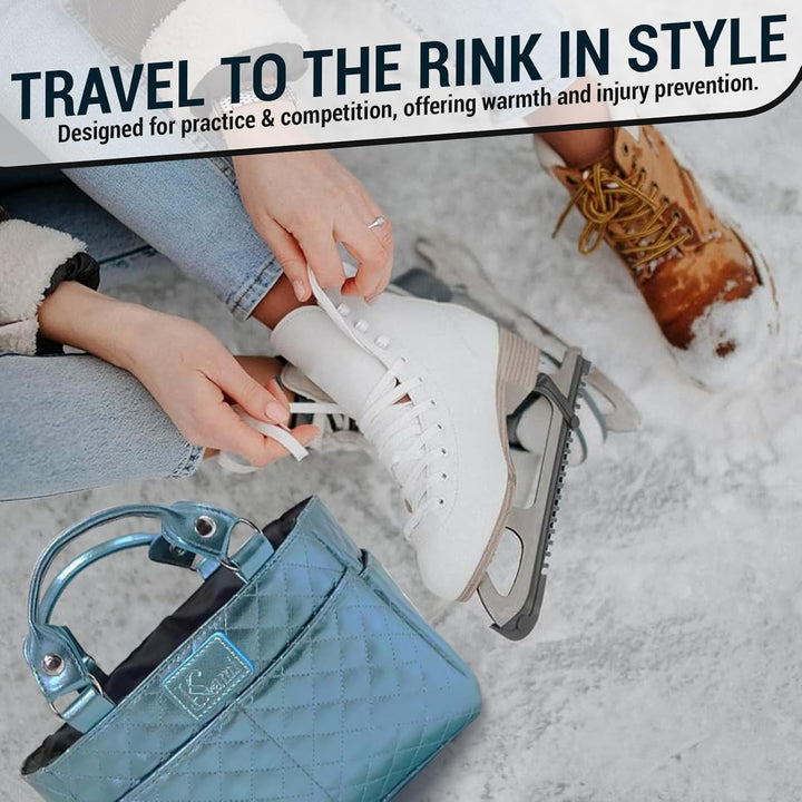Kami-So Ice Skating Rink Tote - Great for Skate Guards Water Bottle and Other Skating Accessories Aq
