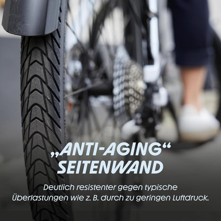 Schwalbe - Marathon Plus Reflex – Trekkingreifen mit Reflexstreifen für Fahrräder. 28 x 1.1 Zoll, 28