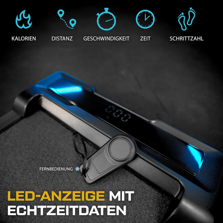 TREX SPORT Walking Pad TX-300WP AERO | Laufband für Schreibtisch mit Fernbedienung, LED-Anzeige, bis