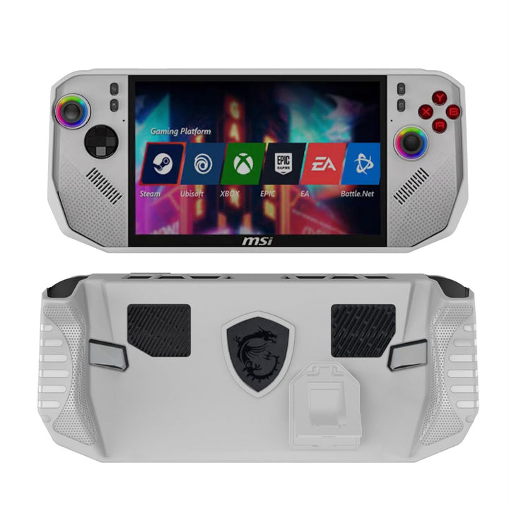 GIOPUEY Hülle Kompatibel mit MSI Claw A8 (Z2 Extreme) - mit Ständer - weicher TPU Rahmen - rutschfes
