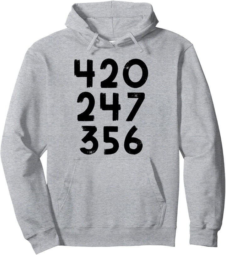 420 247 356 Lustiges Meme Zahlen Design Pullover Hoodie