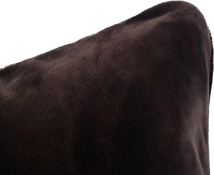 Gözze - Premium Cashmere-Feeling Kissenbezüge, 500 g/m², 50 x 50 cm - Schoko, Schoko