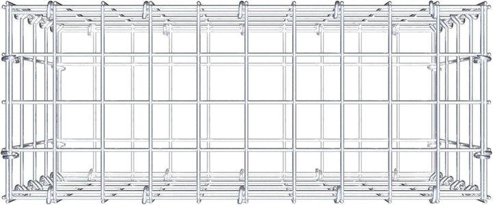 GABIONA - Gabione LxHxT: 50 x 40 x 20 cm - Gabionenmauer für Steine ab 45mm Körnung - Maschenweite 5