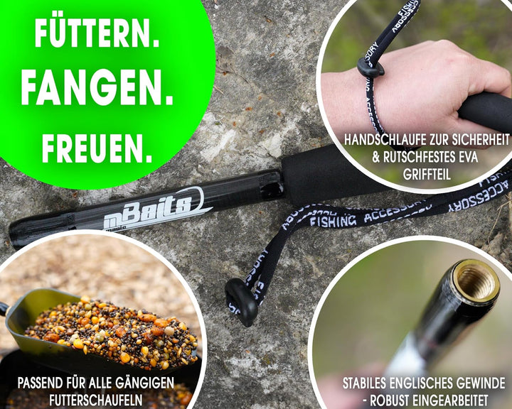 Magic Baits Futterschaufel Wide mit Griff Futterkelle Bait Spoon with Slots and Handle Futterschaufe