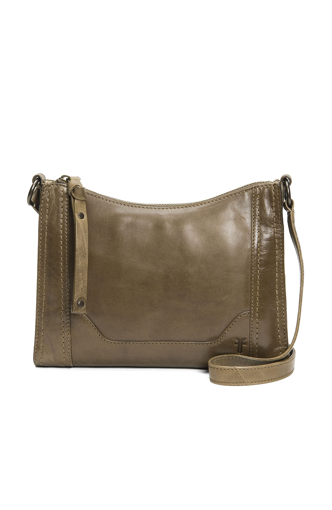 FRYE Damen Melissa Zip Crossbody Umhängetasche Khaki, Khaki