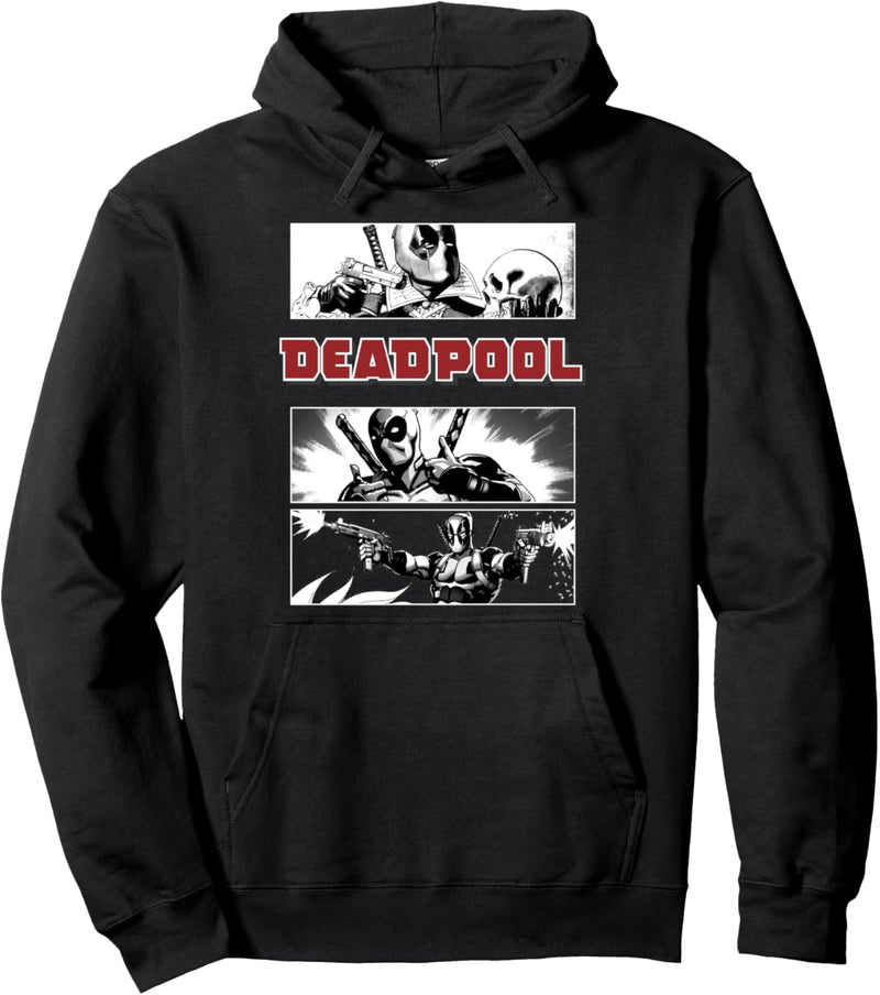 Marvel Deadpool Comic Action Panels Pullover Hoodie