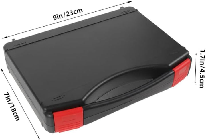 2 Stück Kompakte Plastik Werkzeugboxen Stossfest und Leicht Tragbarer Organizer mit Ergonomischem Gr