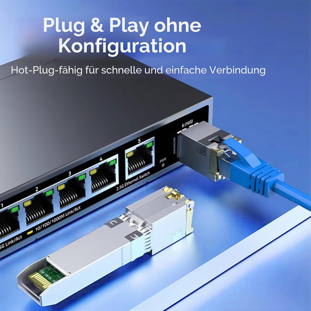 10GBASE-T SFP+ RJ45 Module jusqu&