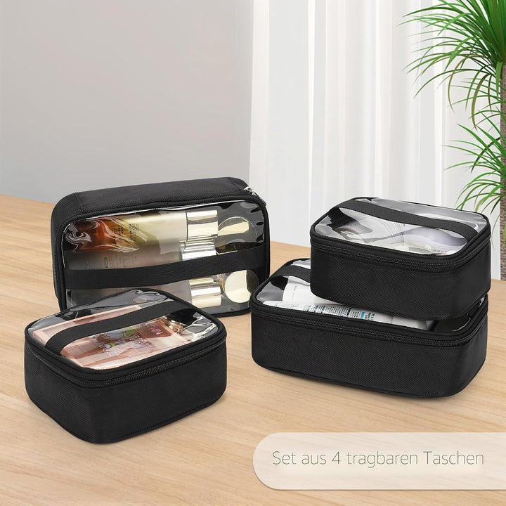 17.7" Extra Grosse Kosmetikkoffer Trolley - Professionelle Schminkkoffer Reise Beauty Case Tragbare