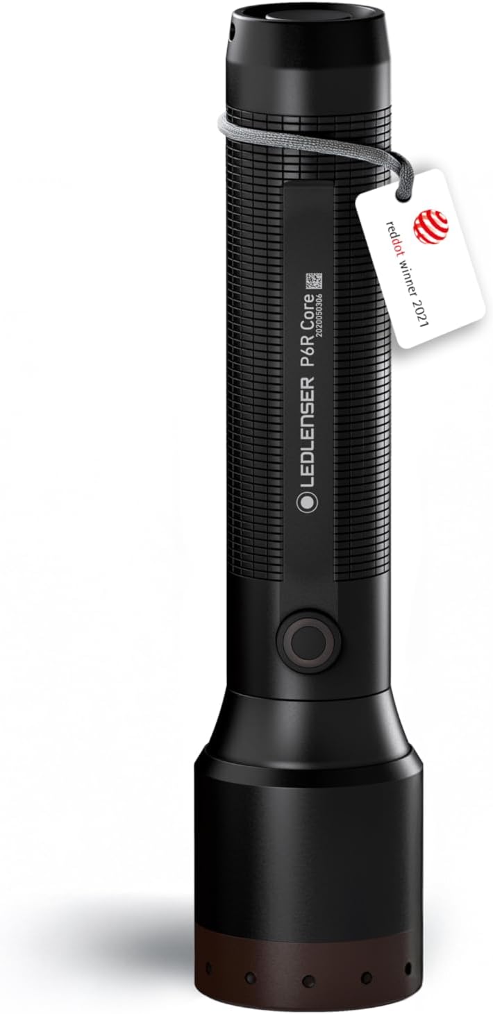 Ledlenser P6R Core Allround Taschenlampe LED, 900 Lumen, aufladbar mit 18650 Lithium Akku, wasserdic