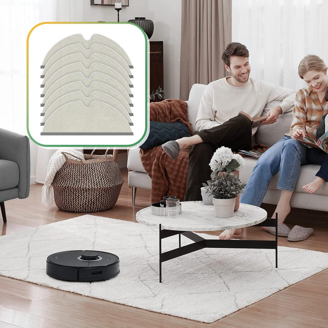 8 Stück Q7 Wischtücher -Ersatz Wischtuch für Xiaomi Roborock Q7/Q7+/Q7 MAX /Q7 MAX+ S5 S50 S51 S55 S