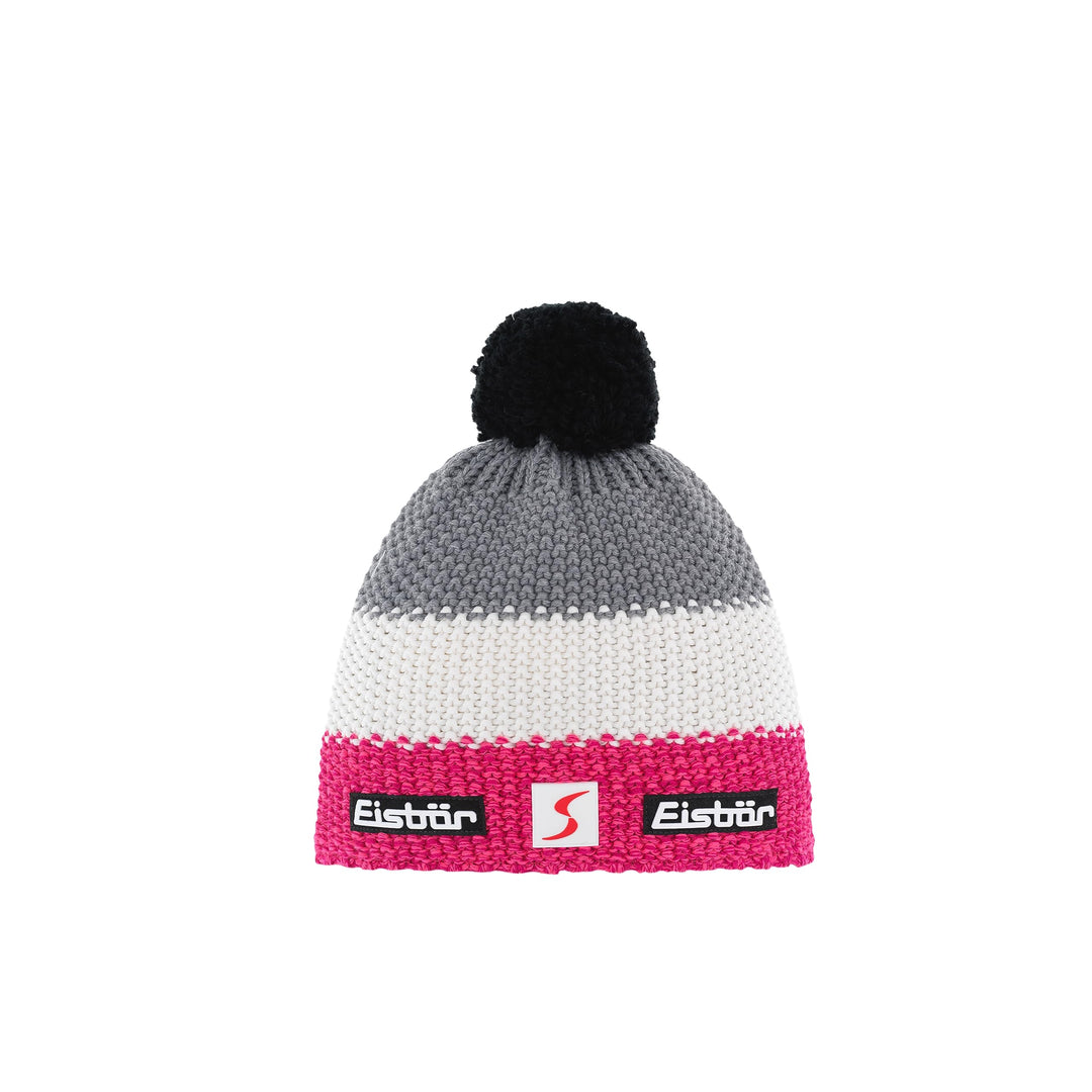 Eisbär Mütze Star Pompon MÜ SP Einheitsgrösse Pink/White/Grey, Einheitsgrösse Pink/White/Grey