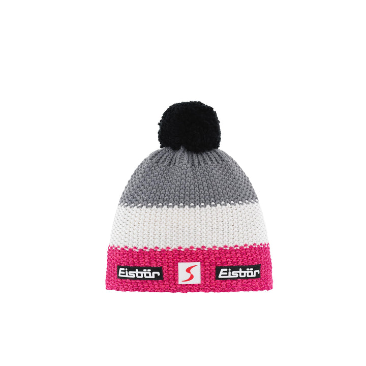 Eisbär Mütze Star Pompon MÜ SP Einheitsgrösse Pink/White/Grey, Einheitsgrösse Pink/White/Grey