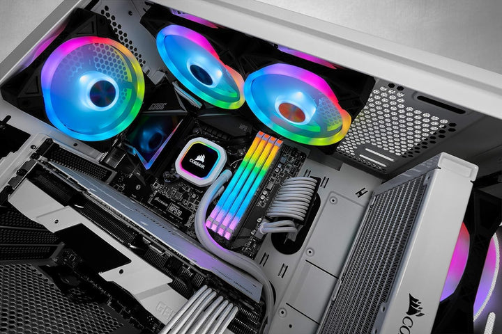 Corsair iCUE QL120 RGB, 120-mm-LED-PWM-Lüfter (für Desktop, 68 Einzeln Ansteuerbare, Schwindigkeiten