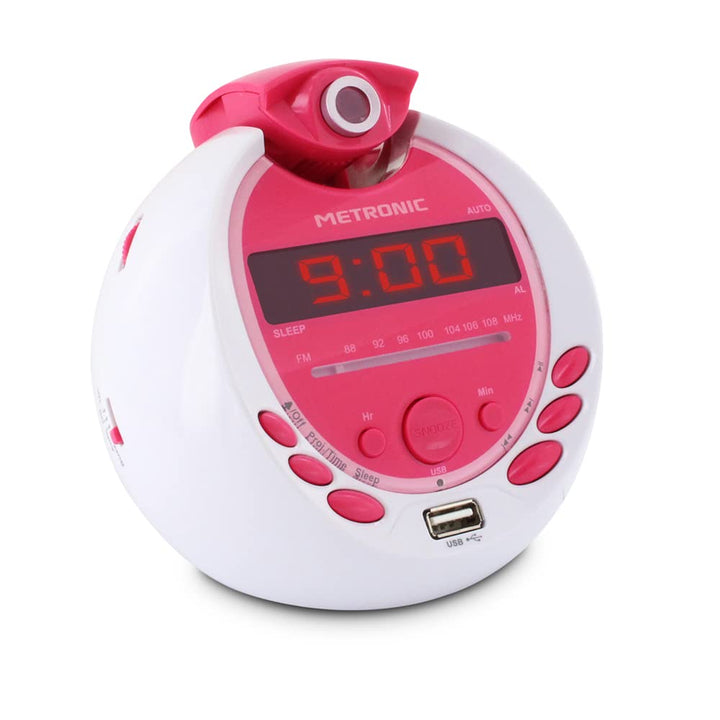 Metronic Miss Angel MP3 Radio Radio/Radiowecker USB-Anschluss Weiss/Lila, Weiss/Lila