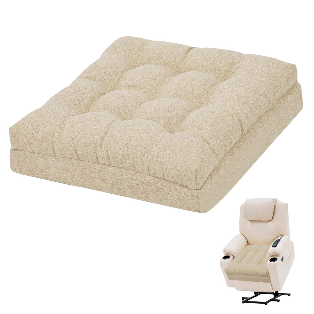 GOFORIT Sitzerhöhung für Ältere 50x50x12cm, Exklusives Zweilagiges Memory-Schaum Sitzkissen mit Star