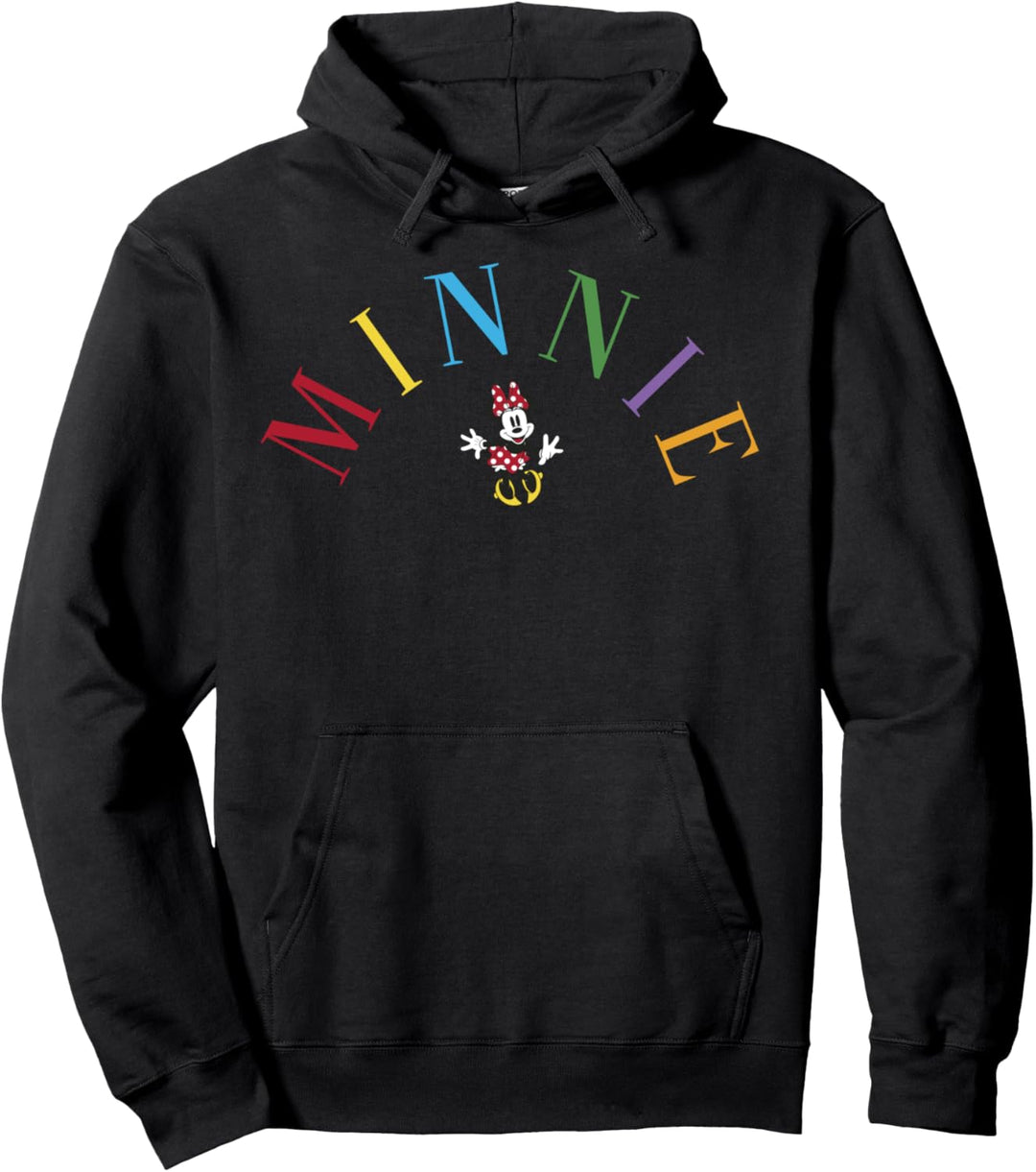 Disney Mickey And Friends Minnie Simple Text Pullover Hoodie