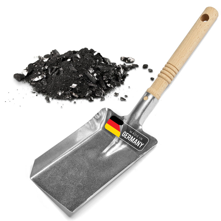 Kohleschaufel Kohlelöffel Ascheschaufel Schaufel Kamin Ofenschaufel (1, Kohleschaufel verzinkt), 1