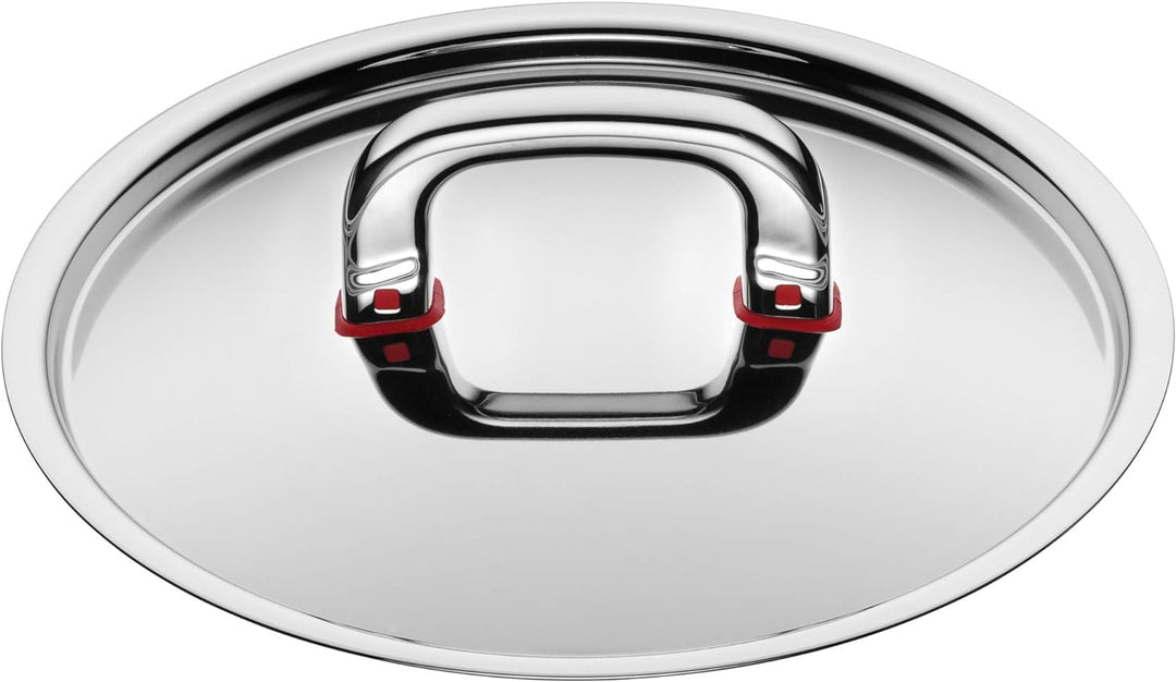 WMF Premium One Kochtopf gross 24cm, Metalldeckel mit Dampföffnung, Fleischtopf Induktion 5,6l, Crom