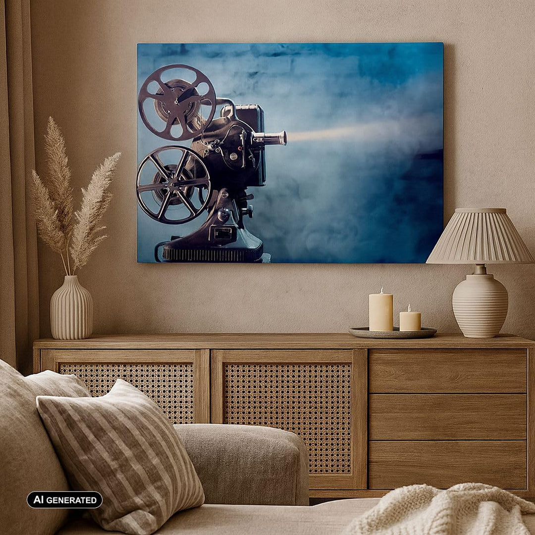 Bilder auf Leinwand Film projektor gedächtnis geschichte Leinwandbild 70x50cm Wandbilder Dekoration
