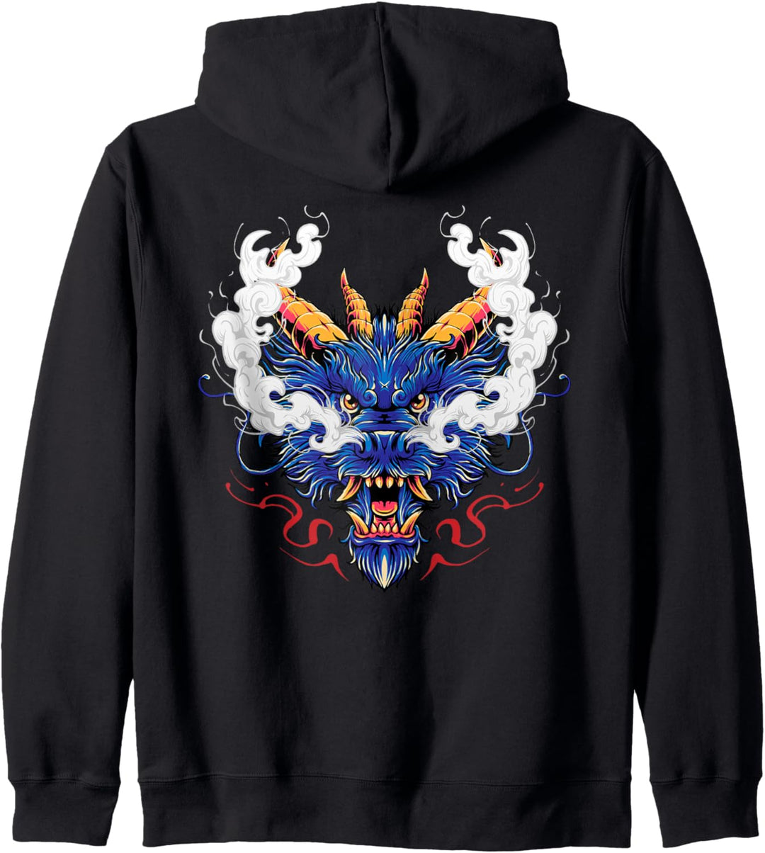 Drachenkopf Japanischer Drache Japanische Kunst Kapuzenjacke