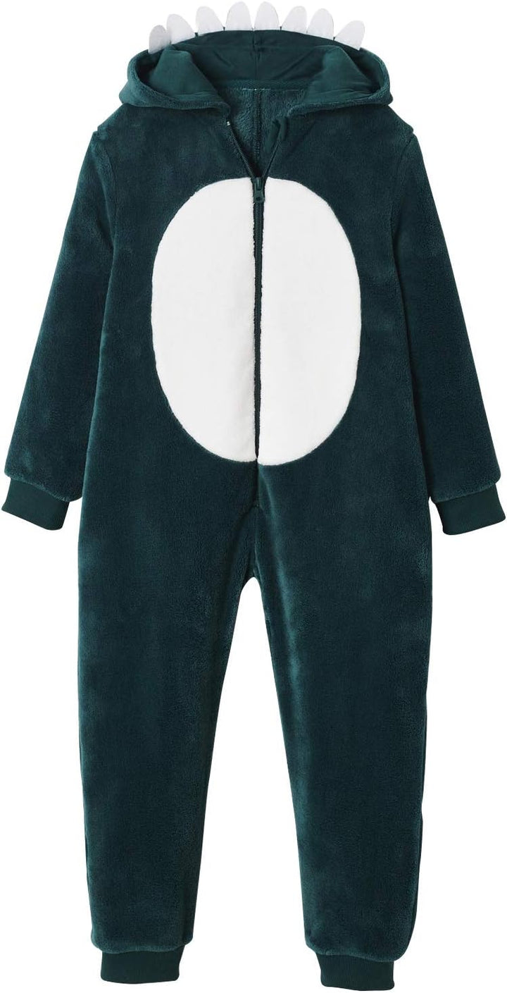 Vertbaudet Plüsch-Overall, Onesie Dinosaurier Vert 86, Vert 86