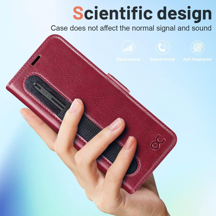 OCASE Hülle Samsung Galaxy Z Fold 4 5G Handyhülle mit [S Pen Halter] [Vorderseite Displayschutz] [Pr