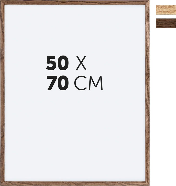 Dörr Eichenholzrahmen Oakwood Slim Dunkelbraun 50x70 50x70 Dark Brown, 50x70 Dark Brown