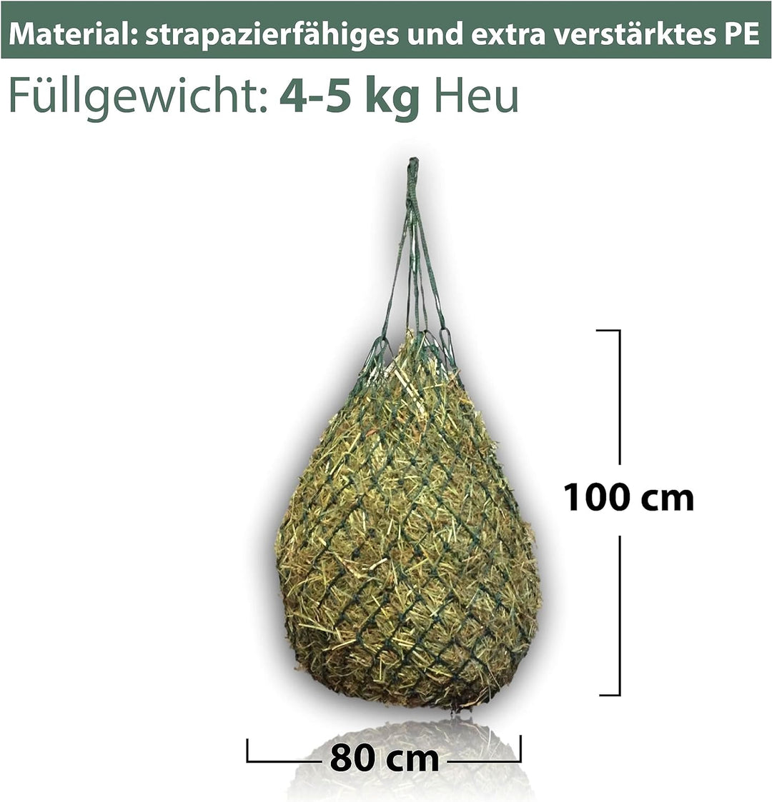 Extra grosses Heunetz für Pferde – 5cmx5cm Maschen - artgerechte Fütterung verbesserte Verdauung Heu