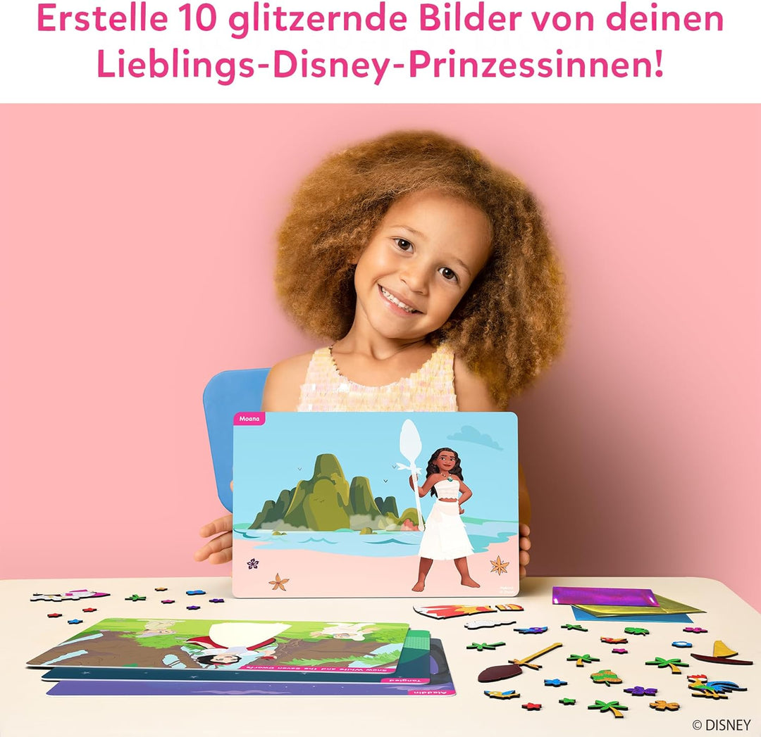 Skillmatics Kunst & Bastelaktivität- Folienspass Disney Prinzessin, Schmutzfreie Kunst für Kinder, B