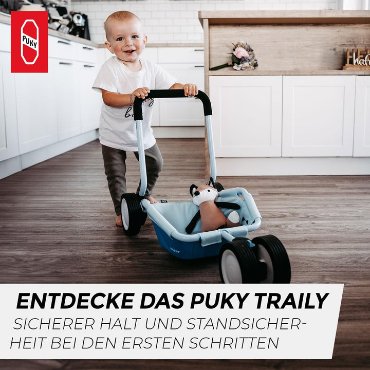 PUKY TRAILY | 3-in-1 Vielseitiges Spielerlebnis | Lauflernwagen für Sicherheit &amp; Entwicklung | Für I