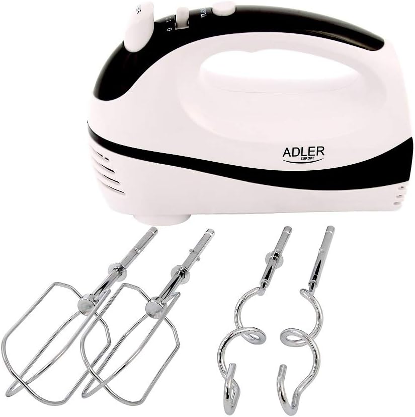 Adler 4205b AD 4205 Handmixer, schwarz/weiss Schwarz / Weiss, Schwarz / Weiß