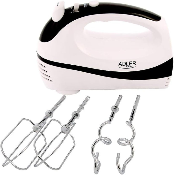 Adler 4205b AD 4205 Handmixer, schwarz/weiss Schwarz / Weiss, Schwarz / Weiß