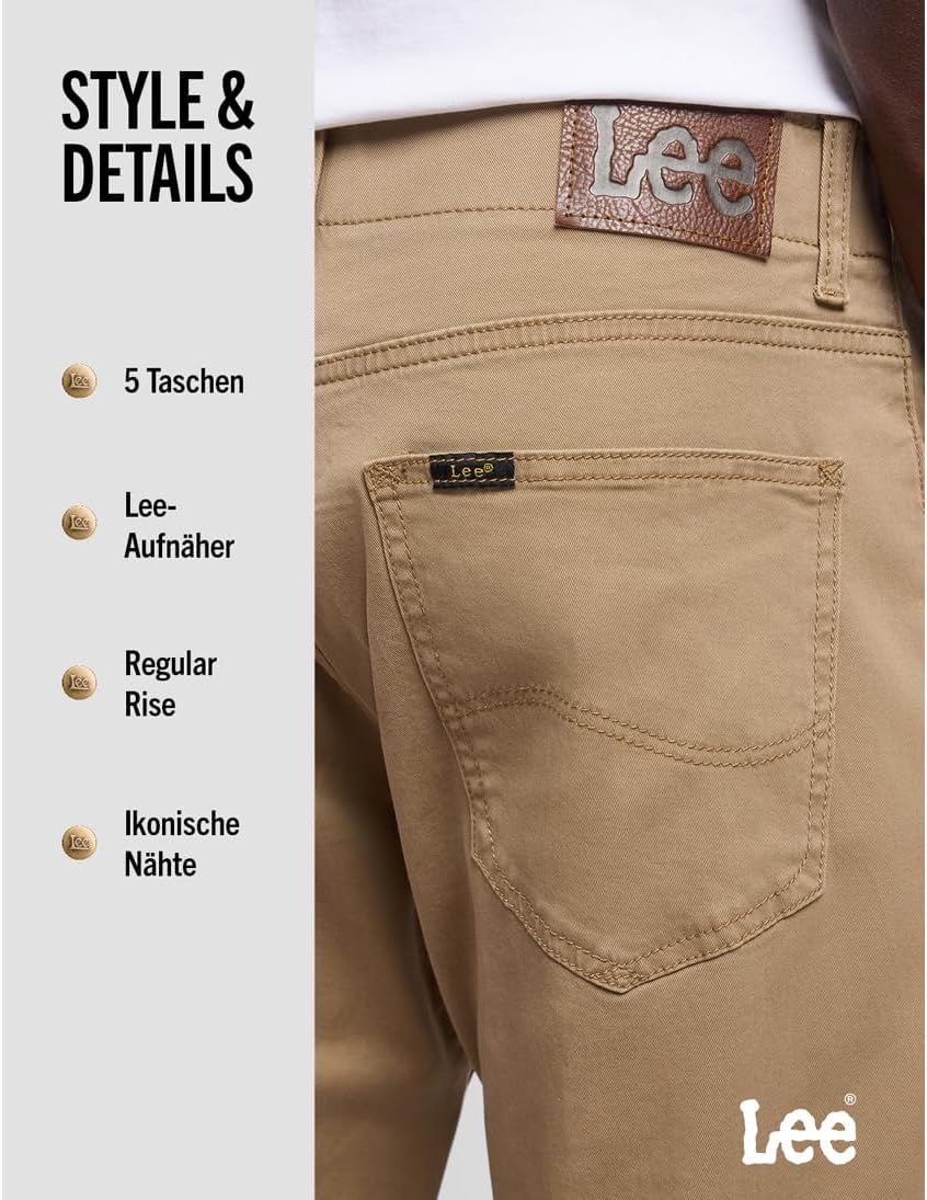 Lee Herren Straight Fit Xm Extreme Motion Jeans 29W / 30L Cougar, 29W / 30L Cougar