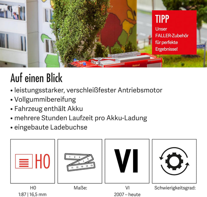 Faller FA 161599 Man Man TGS TLF Feuerwehr (HERPA)