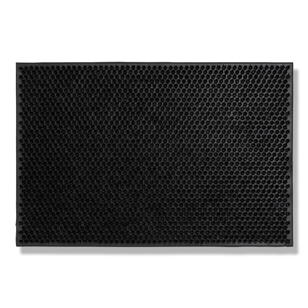Carpido Wetterfeste Fussmatte Garten - Schwarz 40x60 cm - Outdoor Schmutzfangmatte - Türmatte leicht