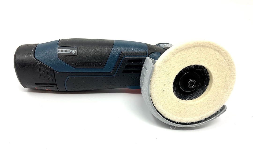 3x Polierscheibe Set Polierrad passend für Bosch GWS 10,8 10 8 12V 12 76 Berner Würth BTI Zubehör ak